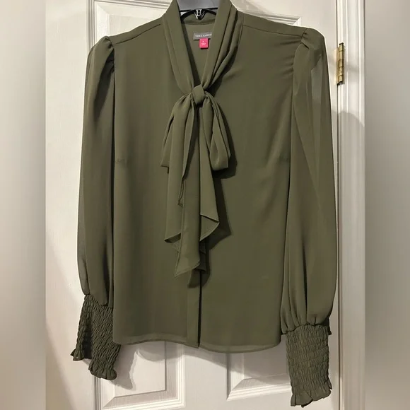 Vince Camuto | Tops | Vince Camuto Bow Tie Mock Neck Long